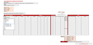 digital guest list spreadsheet which evolves as the information about attendees reaches event planners 
